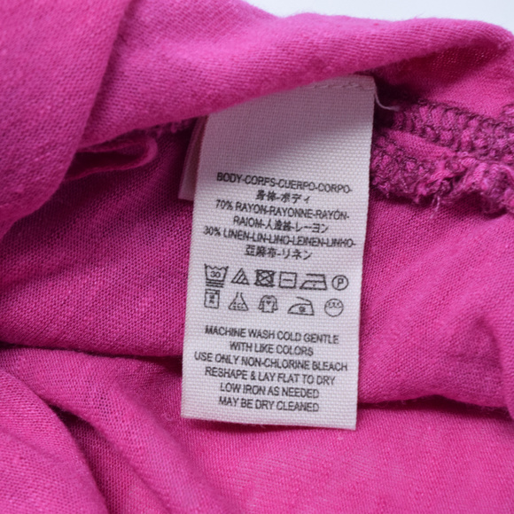 Free People Karmen Layered Racerback Tank Top Women Small Pink New Linen Blend - Picture 8 of 8